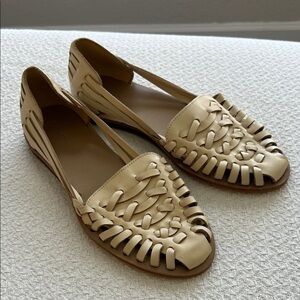 Nisolo Cream Woven Women's Flats
